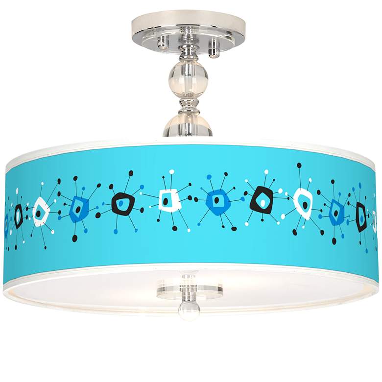 Image 1 Sputnickle Giclee 16" Wide Semi-Flush Ceiling Light