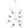 Sputnik Style 30" Wide White Finish Modern Chandelier by Kichler