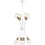 5_Sputnik Style 30" Wide White Finish Modern Chandelier by Kichler more views