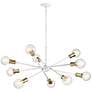 2_Sputnik Style 47" Wide White Finish Modern Chandelier by Kichler more views