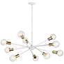 4_Sputnik Style 47" Wide White Finish Modern Chandelier by Kichler more views