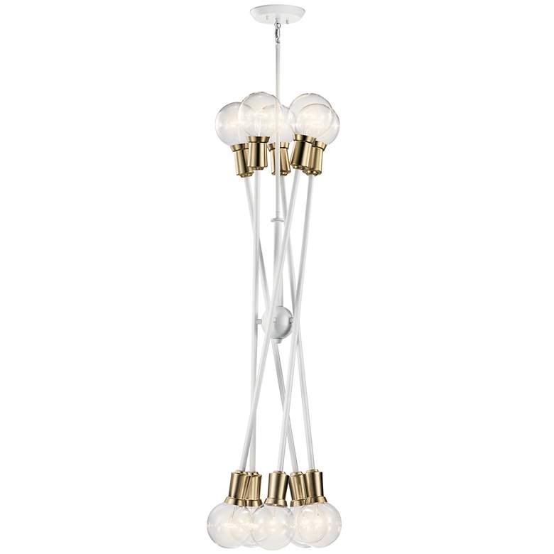 Image 5 Sputnik Style 47" Wide White Finish Modern Chandelier by Kichler more views