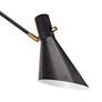 Spyder Blackened Brass Hardwire/Plug-In Single Arm Wall Lamp