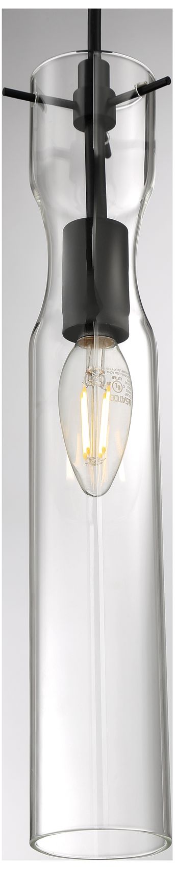 Image 3 Spyglass; 1 Light; Mini Pendant Fixture; Black Finish with Clear Glass more views