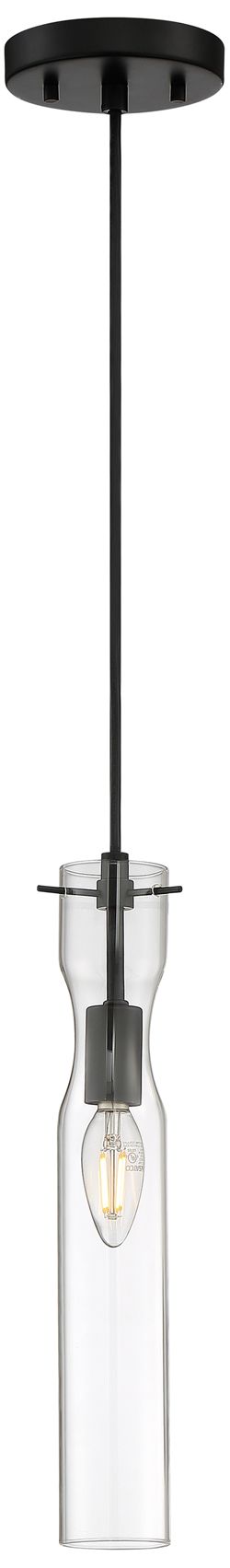 Image 4 Spyglass; 1 Light; Mini Pendant Fixture; Black Finish with Clear Glass more views