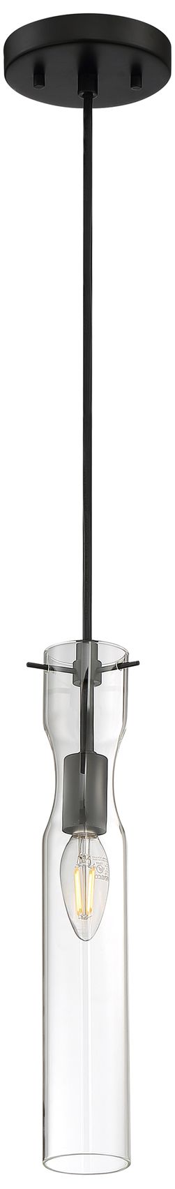Image 5 Spyglass; 1 Light; Mini Pendant Fixture; Black Finish with Clear Glass more views