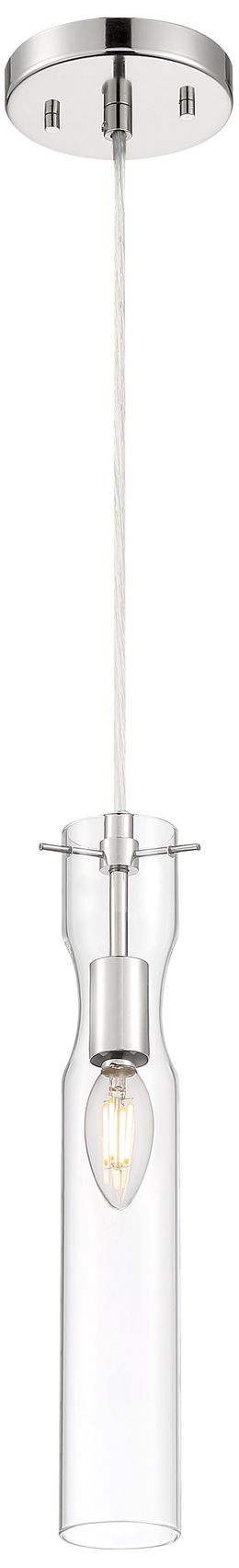 Image 5 Spyglass; 1 Light; Mini Pendant; Polished Nickel Finish w/ Clear Glass more views