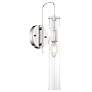 Spyglass; 1 Light; Wall Sconce; Polished Nickel Finish with Clear Glass
