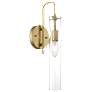 Spyglass; 1 Light; Wall Sconce; Vintage Brass Finish with Clear Glass