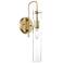 Spyglass; 1 Light; Wall Sconce; Vintage Brass Finish with Clear Glass