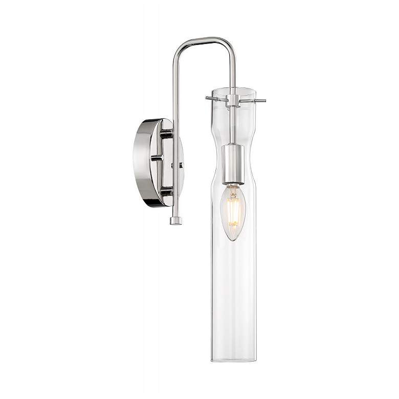 Image 4 Spyglass 16" High Polished Nickel Wall Sconce more views