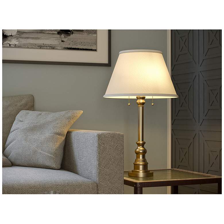 Image 4 Spyglass 30.5" High Antique Brass Table Lamp more views