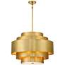 Thumbnail2 of Spyglass Terrace 26" Wide Soft Brass Pendant Light