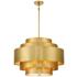 Spyglass Terrace 26" Wide Soft Brass Pendant Light