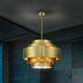 Thumbnail1 of Spyglass Terrace 26" Wide Soft Brass Pendant Light