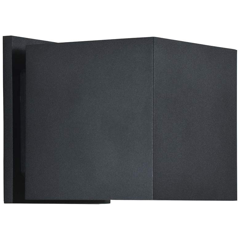 Image 1 Square - 2-Light 5" Outdoor Wall Light - Black