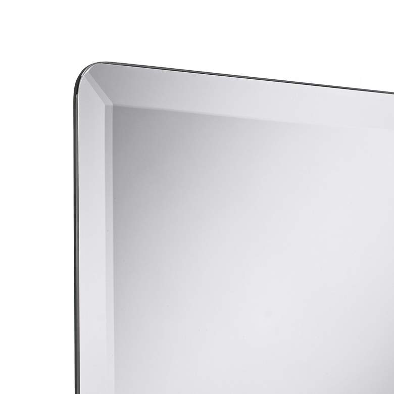 Image 3 Square 30" x 30" Beveled Glass Edge Modern Frameless Wall Mirror more views