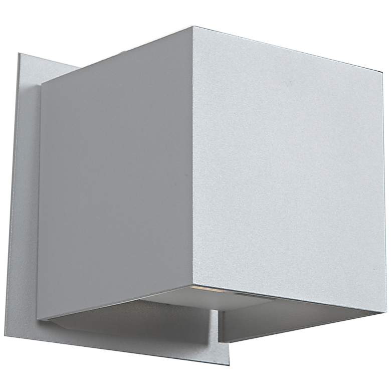 Image 1 Square 4 1/4 inch High LED White Medium Outdoor Wall Light