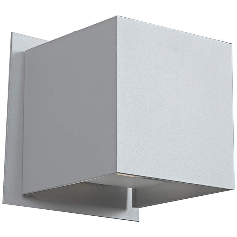 Image 1 Square 4 1/4" High LED White Medium Outdoor Wall Light