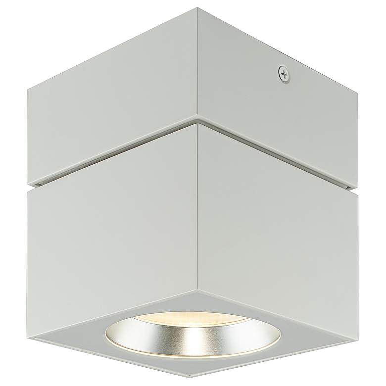 Image 2 Square 4 3/4 inch Wide White 24-Degree Reflector Modern LED Ceiling Light