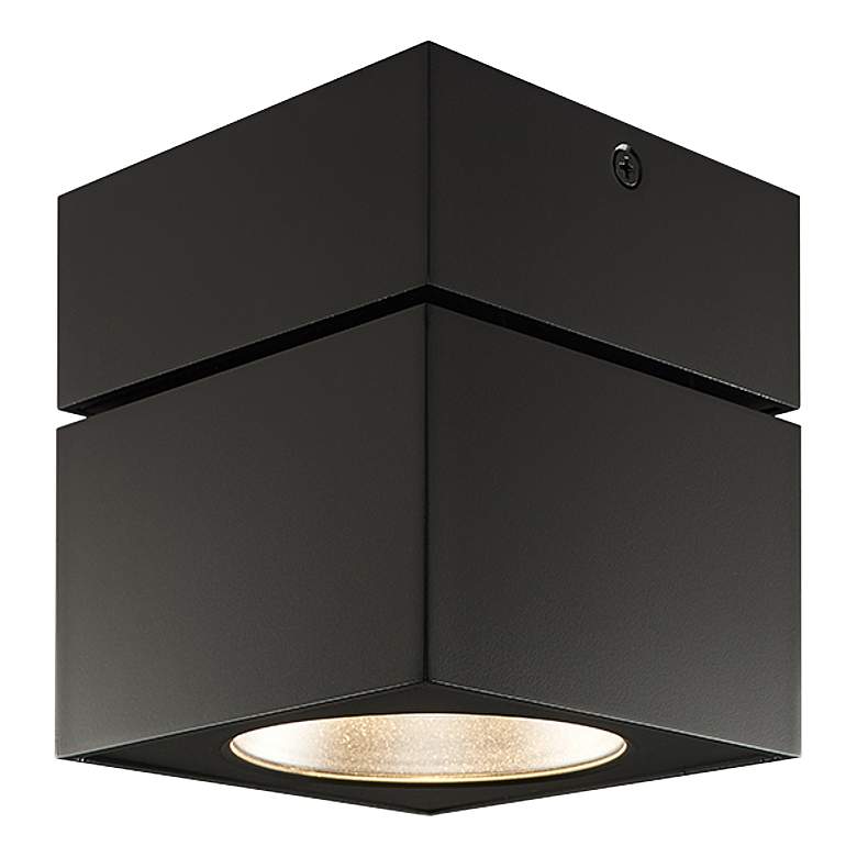 Image 2 Square 4 3/4"W Black 24-Degree Reflector LED Ceiling Light