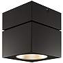 Square 4 3/4"W Black 34-Degree Reflector LED Ceiling Light