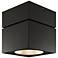 Square 4 3/4"W Black 34-Degree Reflector LED Ceiling Light