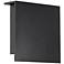 Square 8"H x 8"W 1-Light Outdoor Wall Light in Black
