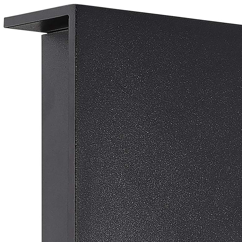 Image 2 Square 8 inchH x 8 inchW 1-Light Outdoor Wall Light in Black more views
