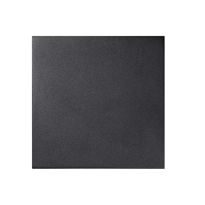 Image 3 Square 8 inchH x 8 inchW 1-Light Outdoor Wall Light in Black more views