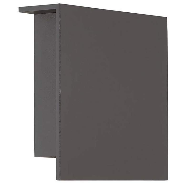 Image 1 Square 8"H x 8"W 1-Light Outdoor Wall Light in Bronze