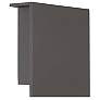 1_Square 8"H x 8"W 1-Light Outdoor Wall Light in Bronze