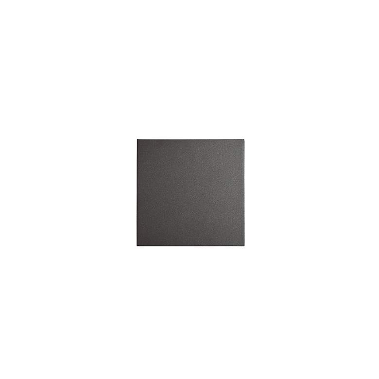 Image 2 Square 8"H x 8"W 1-Light Outdoor Wall Light in Bronze more views