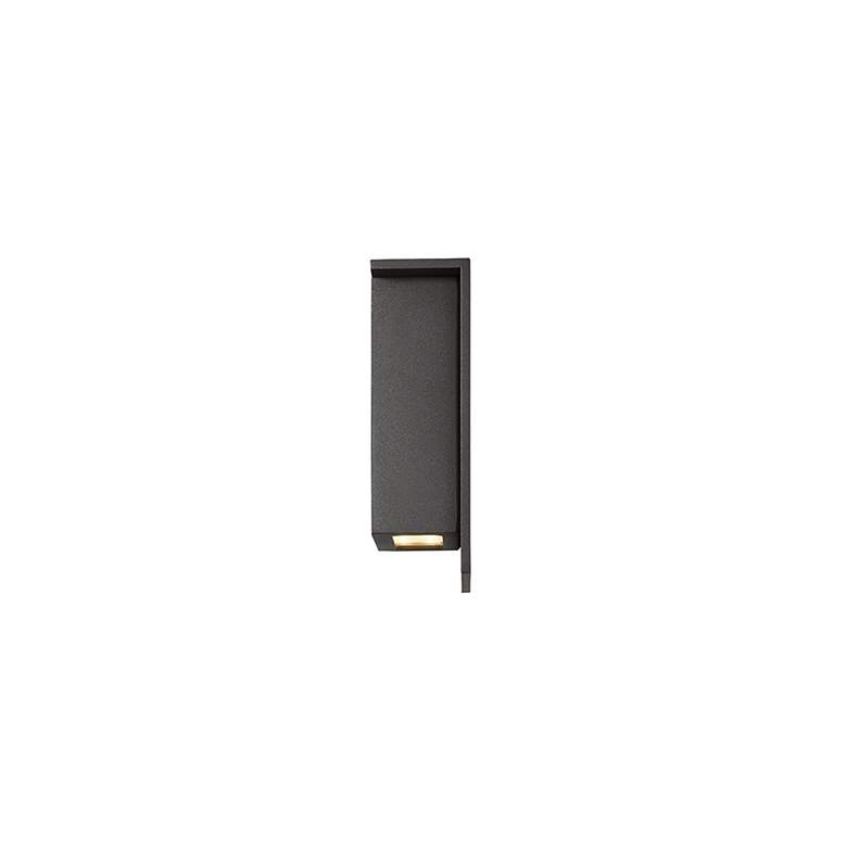 Image 3 Square 8"H x 8"W 1-Light Outdoor Wall Light in Bronze more views