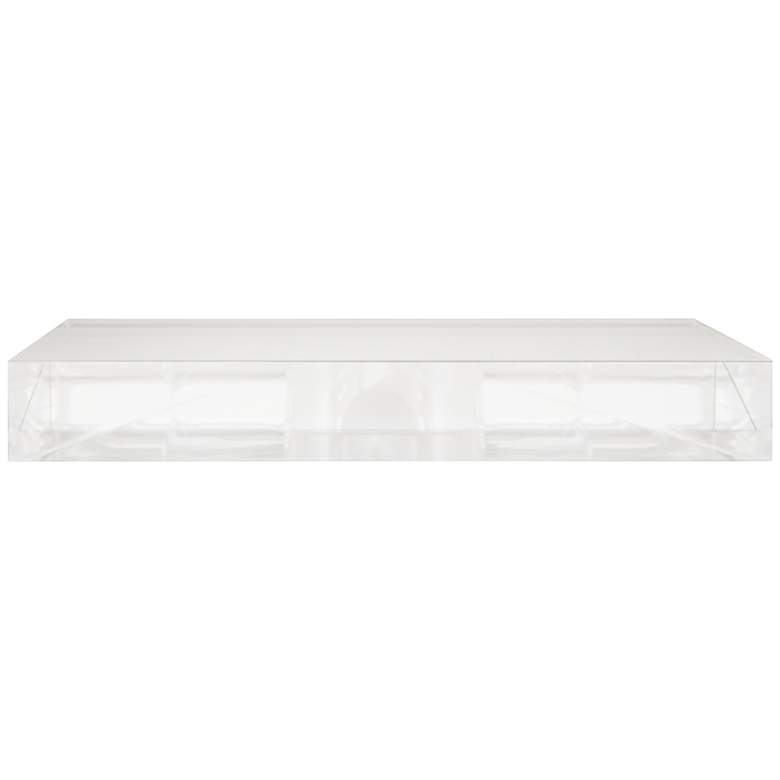 Image 4 Square Acrylic 7 inch Wide Pedestal Lamp Riser more views