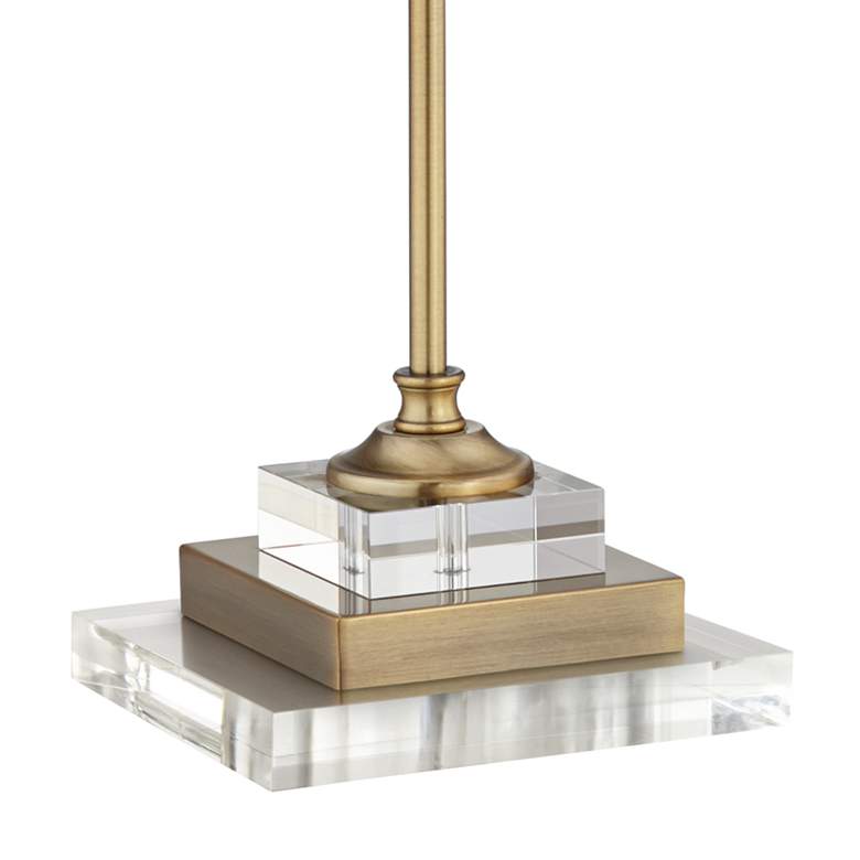 Image 5 Square Acrylic 7 inch Wide Pedestal Lamp Riser more views