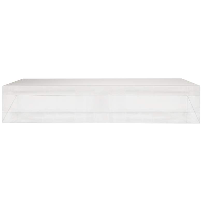 Image 4 Square Acrylic 8 inch Wide x 1 1/2 inch High Pedestal Lamp Riser more views