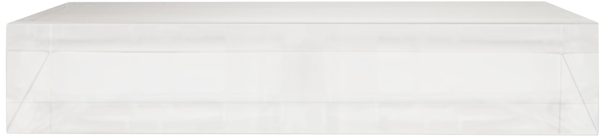 Image 4 Square Acrylic 8" Wide x 1 1/2" High Pedestal Lamp Riser more views