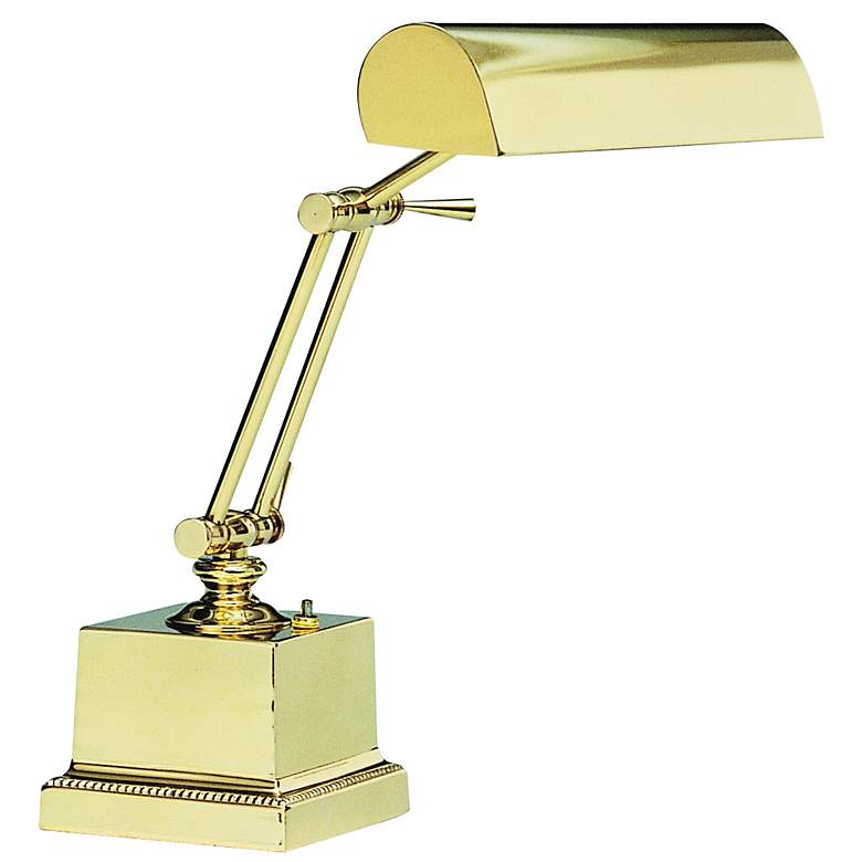 Image 1 Square Base Solid Brass Piano Lamp