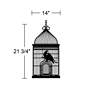 Square Bird Cage Black Wall Decal in scene