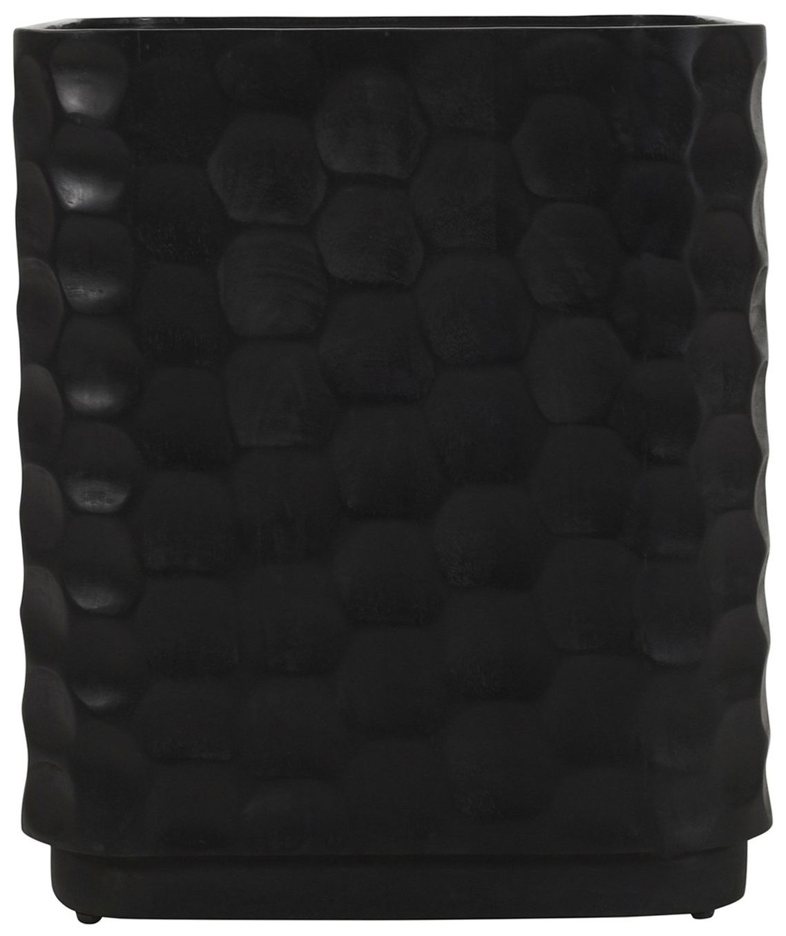 Image 3 Square Black Solid Wood Accent End Table more views
