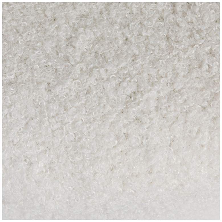 Image 7 Square Boucle Upholstered Ottoman, Cream more views