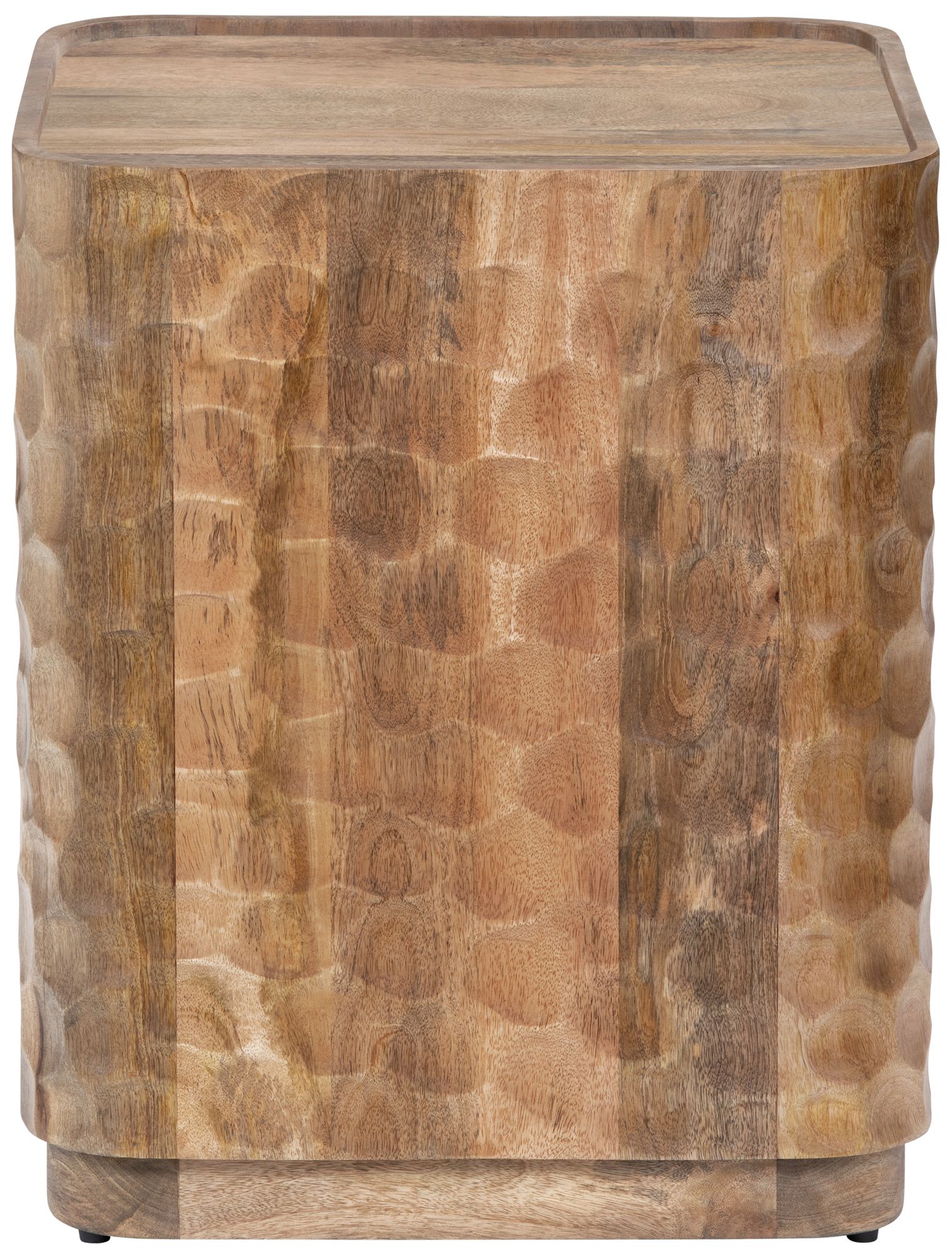 Image 2 Square Brown Solid Wood Accent End Table more views