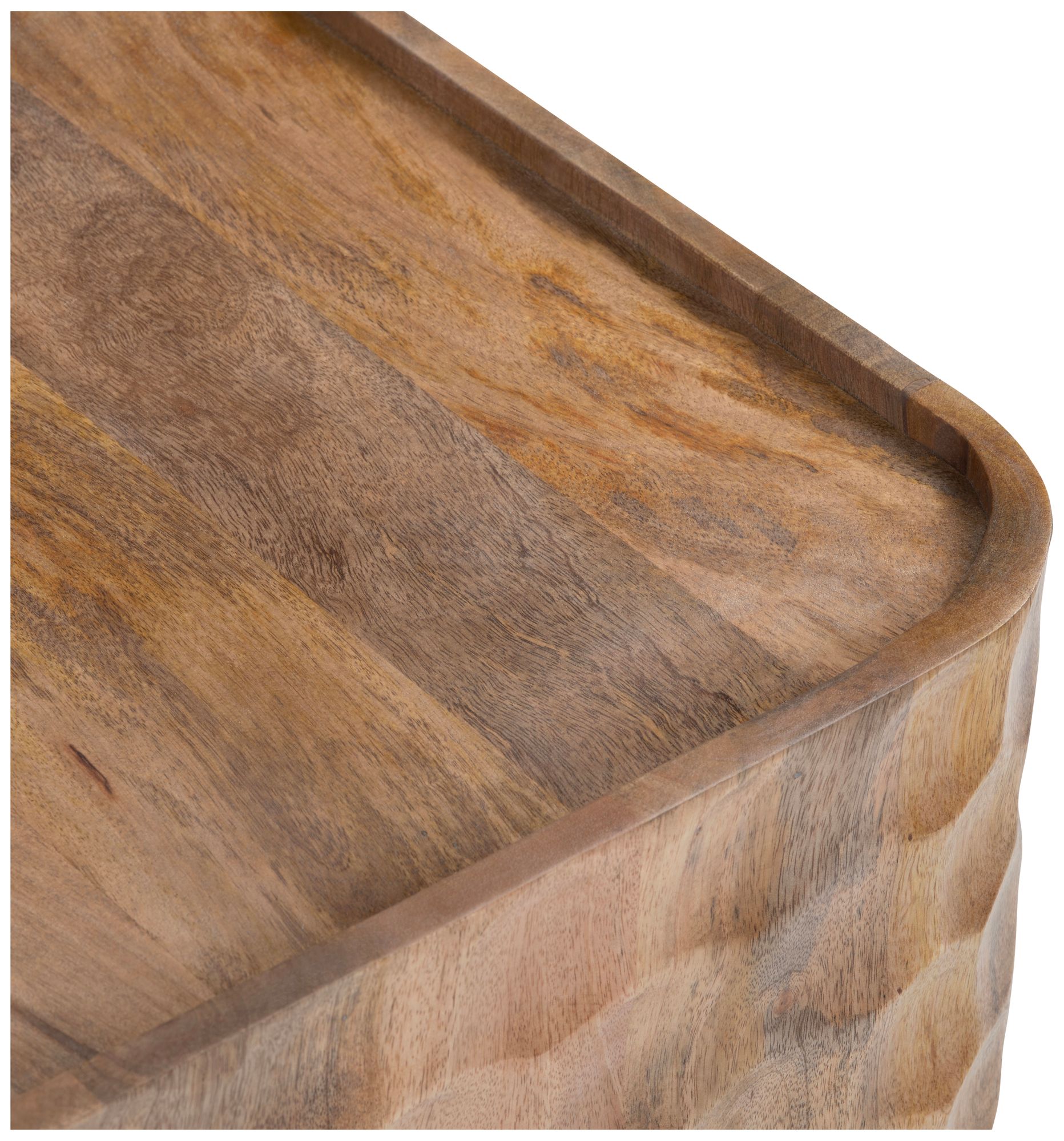 Image 3 Square Brown Solid Wood Accent End Table more views