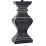 Square Candlestick Large Rustic Traditional Distressed Black Table Lamp