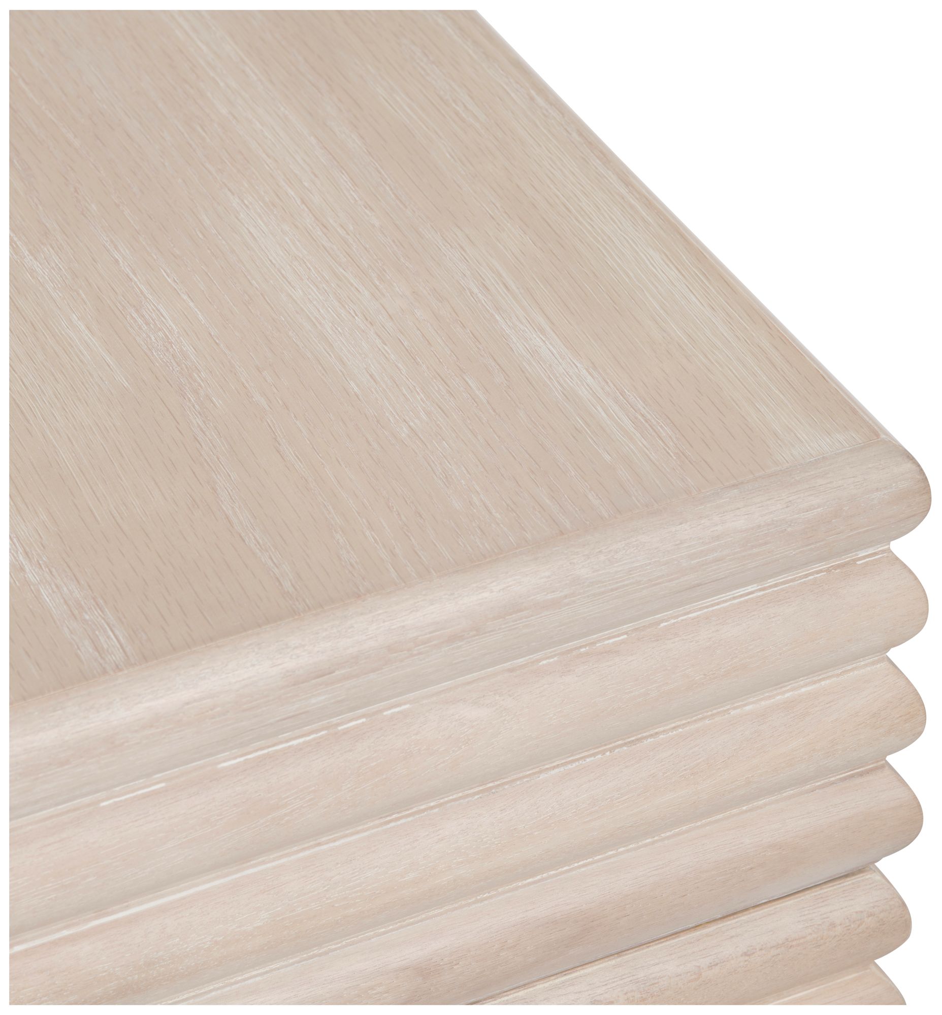 Image 3 Square Cream Solid Wood Accent End Table more views