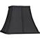 Square Curved Black Lamp Shade 6x11x9.75 (Spider)