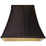 Square Curved Black Lamp Shade 6x11x9.75 (Spider)