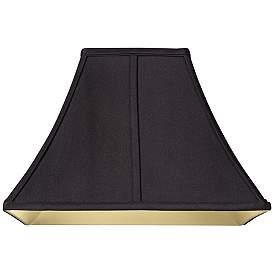 Image2 of Square Curved Black Lamp Shade 6x14x9 1/2 (Spider) more views