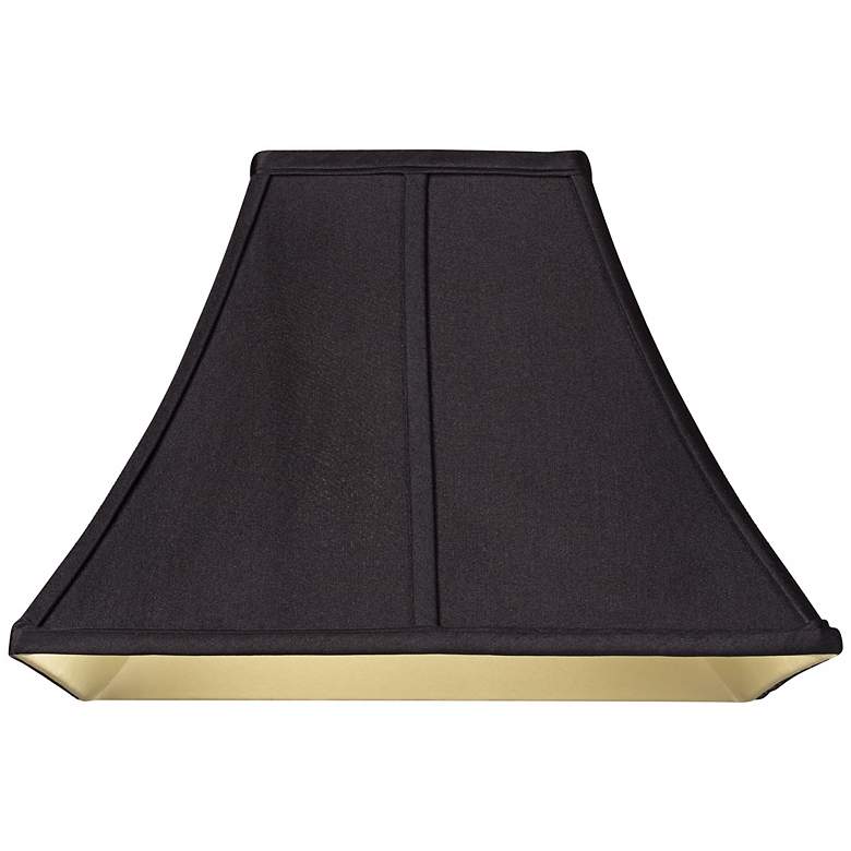 Image 2 Square Curved Black Lamp Shade 6x14x9 1/2 (Spider) more views